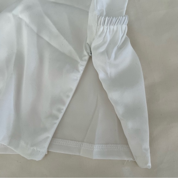 Brand New Zaful Satin White Cowl Neck top - Picture 4 of 4